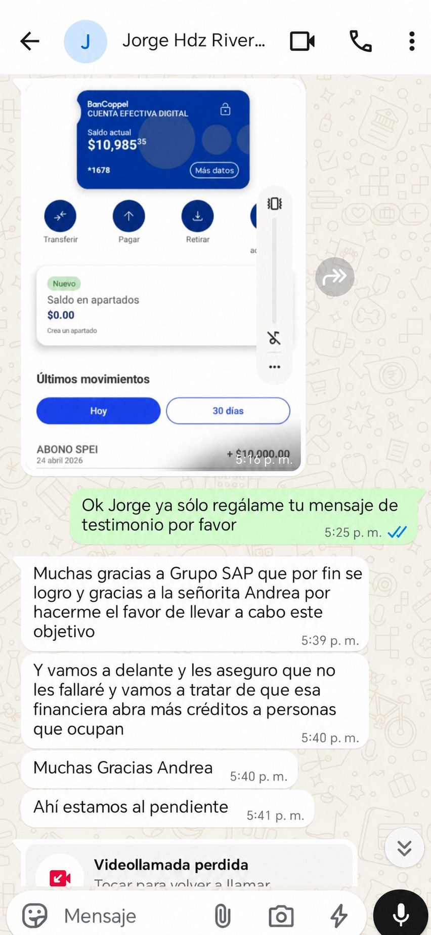 Testimonio de cliente Grupo SAP
